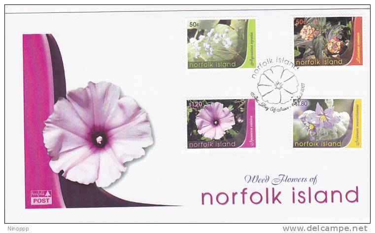 Norfolk Islands-2007 Flowers FDC - Norfolk Island