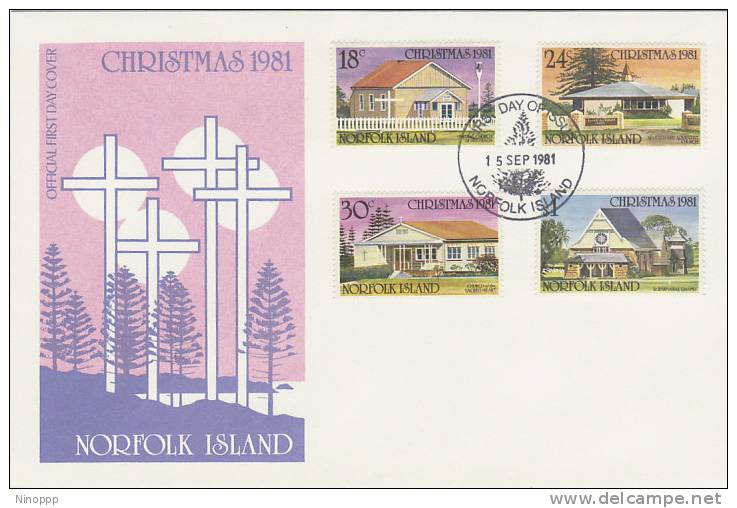 Norfolk Island-1981 Christmas FDC - Norfolk Island