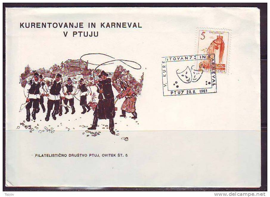 YUGOSLAVIA - JUGOSLAVIJA - CARNIVAL, HARNEVAL,  KURENTOVANJE - PTUJ - 1963 - Karnaval