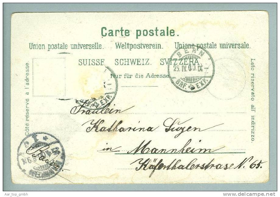 BE Bern 1900-04-25 Litho C.Künzli #261 - Berne