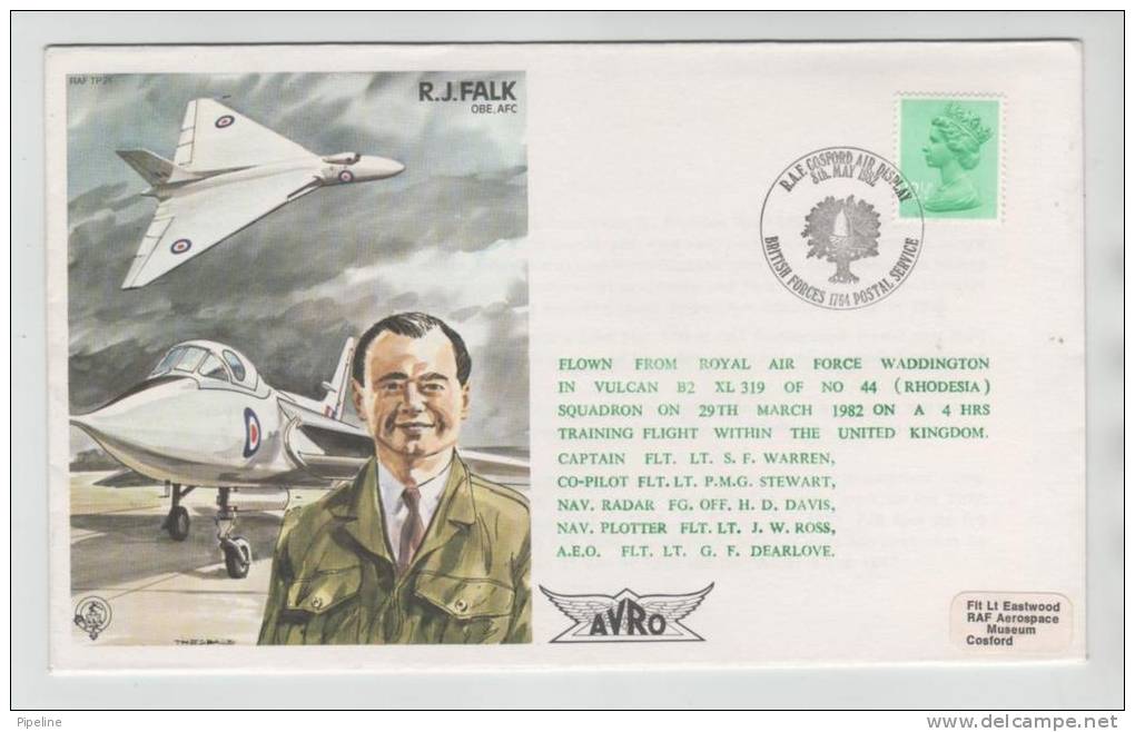 Great Britain Cover RAF Cosford Air Display 8-5-1982 With Cachet - Unclassified