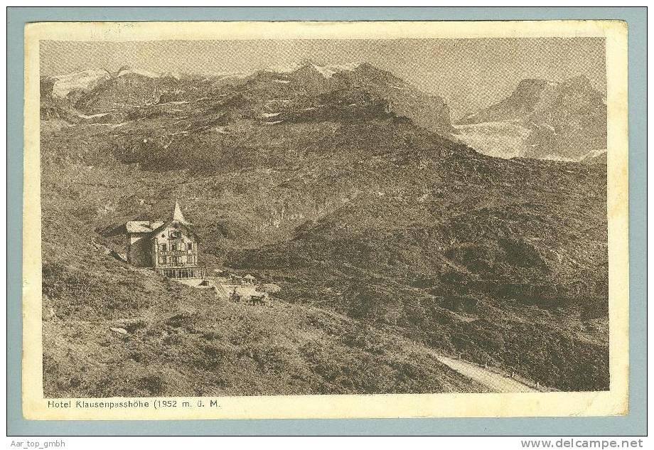 BE Balen Klausenpass 1920-07-23 Foto C.Künzli #7428 - Autres & Non Classés