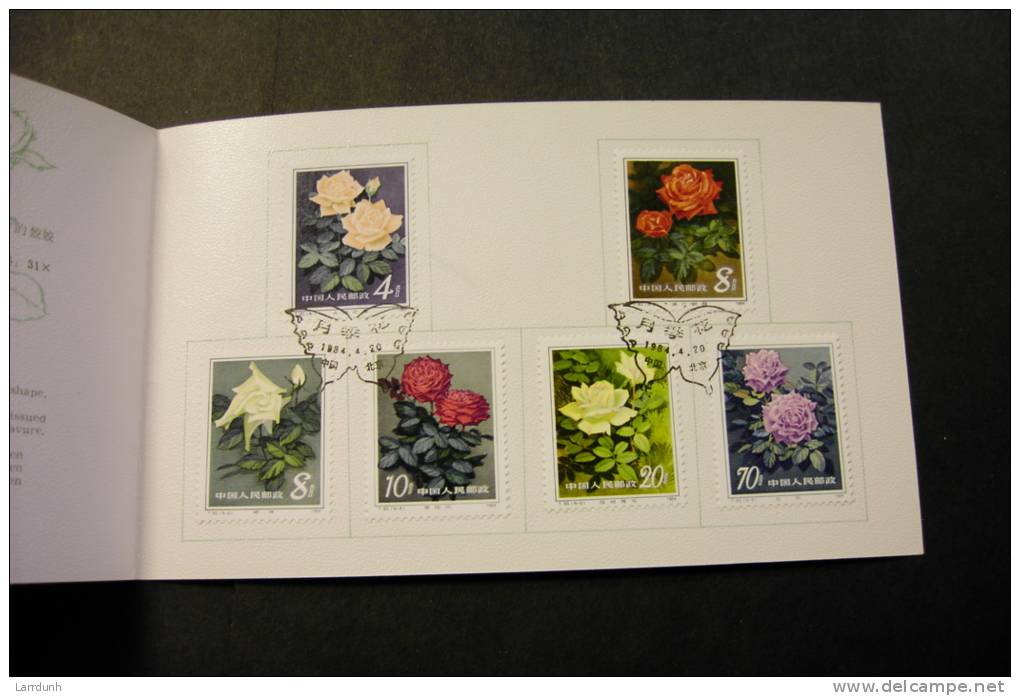 PRC China 1905-10 Special Folder Chinese Roses Rose Flora Day Of Issue Cancel 1984 A04s - Covers & Documents