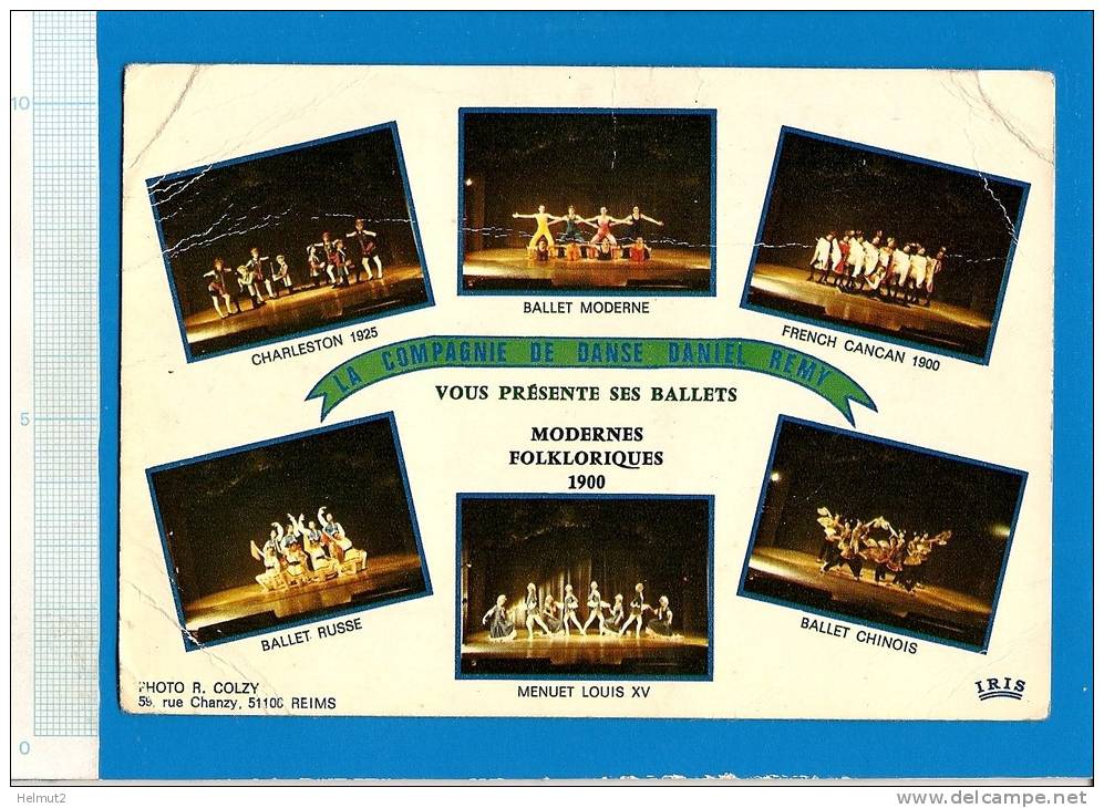 Compagnie De Danse D. REMY Reims (Marne) Ballets Modernes Folkloriques Charleston French Cancan ..(cf Détails Scan)MT364 - Dance