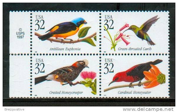 USA 1998 - Oiseaux Tropicaux / Tropical Birds - MNH - Sperlingsvögel & Singvögel