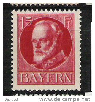 M757.-. BAYERN .-. 1916 .-. MI # : 115B  -  MNH   - KONIG LUDWIG III - Nuevos