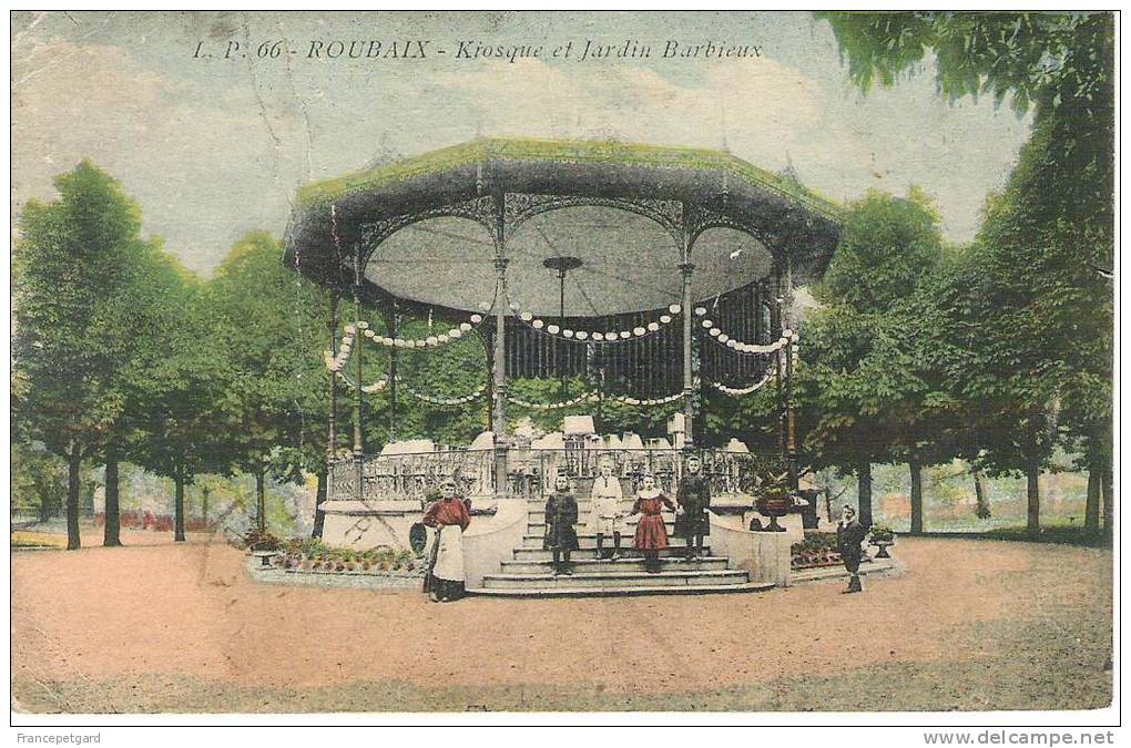 ROUBAIX   Kiosque Et Jardin Barbieux - Roubaix