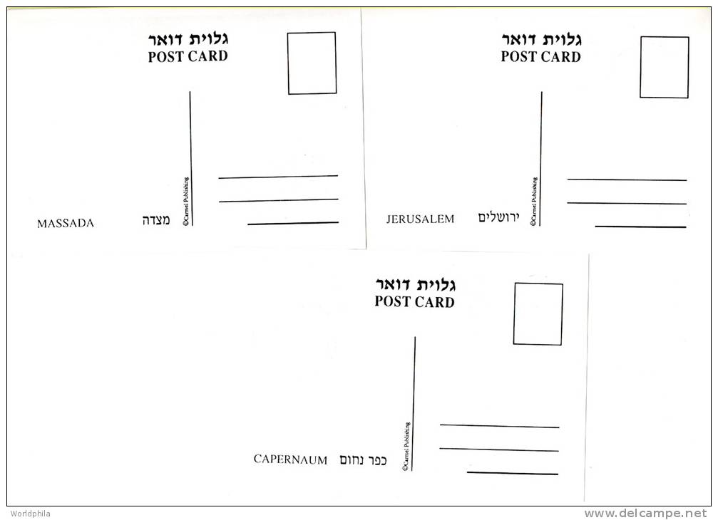 Israel Klussendorf Stamps 1994 Judaica, Christianity First Day 3 Maximum Cards / MC - Joodse Geloof