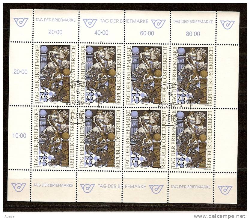 Autriche Austria Osterreich 1993 Yvertn° 1926 (°) Oblitéré Used Cote 18 Euro Feuillet - Used Stamps