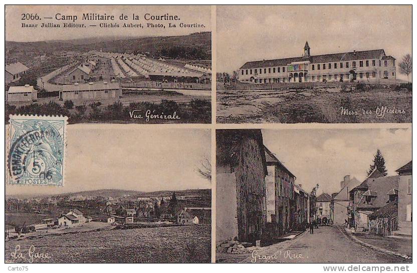 La Courtine 23 - Militaria - Camp Et Ville - Gare Chemins De Fer - La Courtine