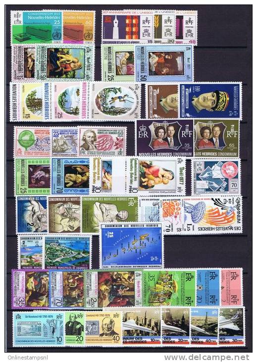 Nouvelles Hebrides: Set Of MNH / Neuf** Stamps. - Verzamelingen & Reeksen