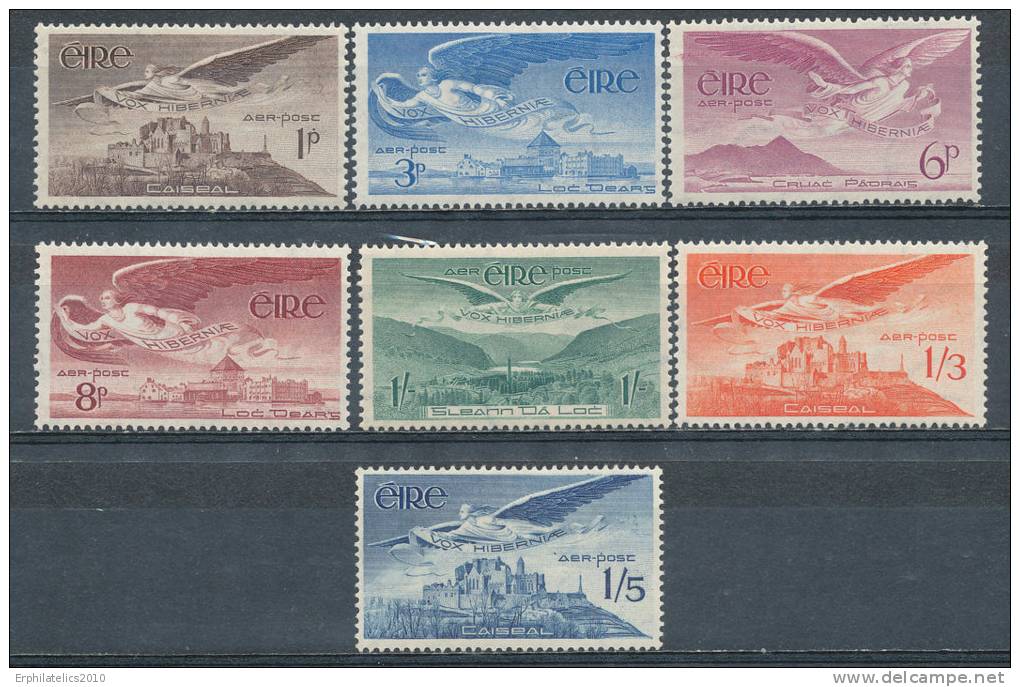 IRELAND 1948/65 AIR MAILS CPL SET SC# C1-7 FRESH VF MNH CV$ 48.00 - Other & Unclassified