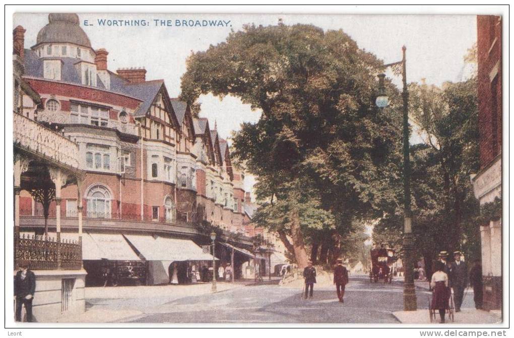 Worthing - The Broadway - Street Scene - Horse Carriage - Not Used - Celesque Series - Worthing