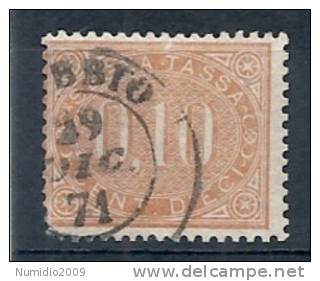 1869 REGNO USATO SEGNATASSE 10 CENT - RR9596 - Taxe