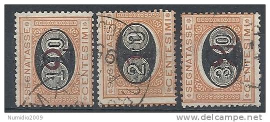 1890-91 REGNO USATO SEGNATASSE MASCHERINE - RR9596 - Strafport