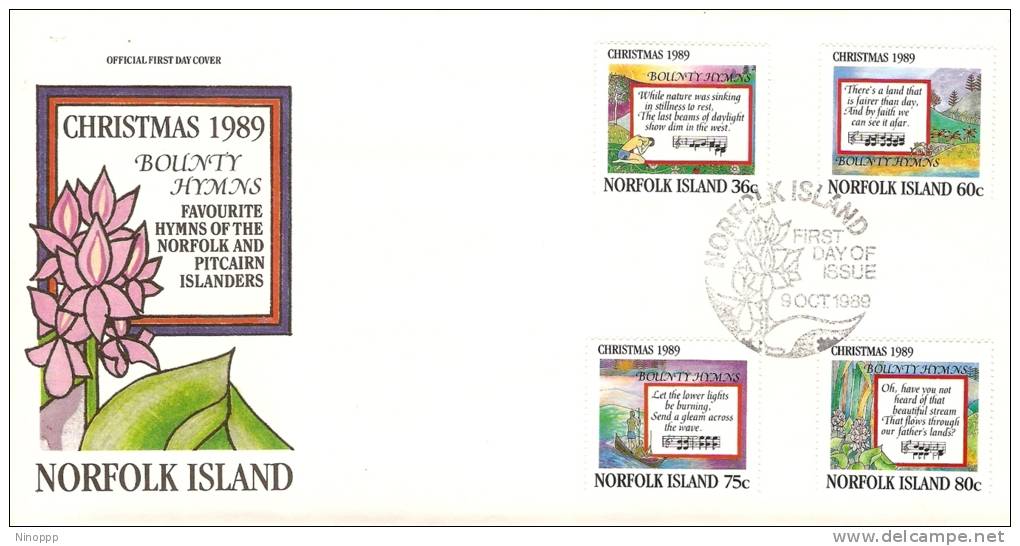 Norfolk Island-1989 Christmas FDC - Norfolk Island