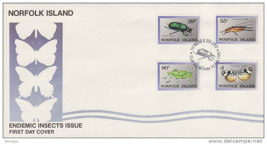 Norfolk Island-1989 Endemic Insects  FDC - Norfolk Island