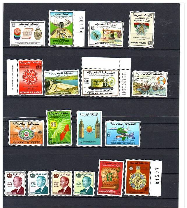 Timbres Neufs Maroc Années 1990  1991 1992 - Maroc (1956-...)