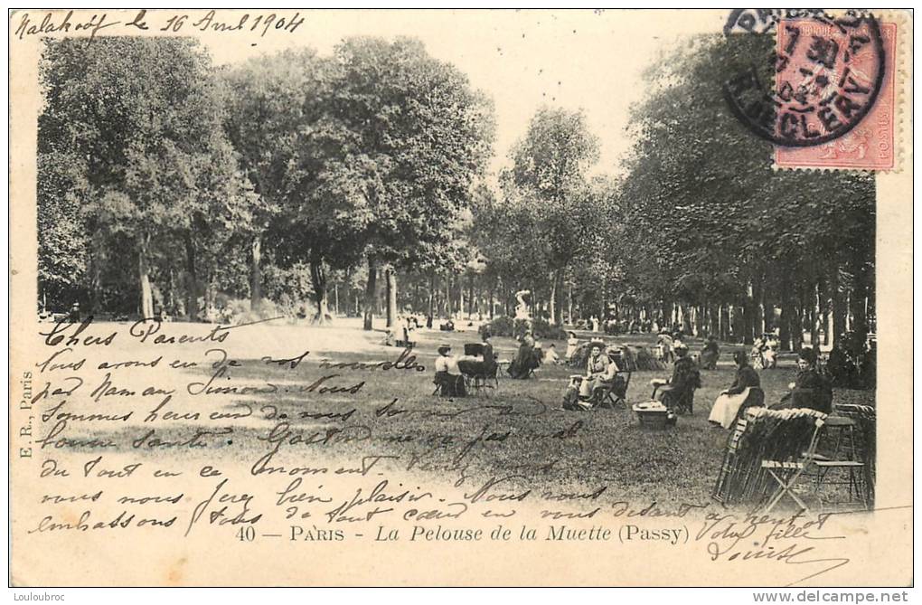 75 PARIS LA PELOUSE DE LA MUETTE PASSY - Arrondissement: 16