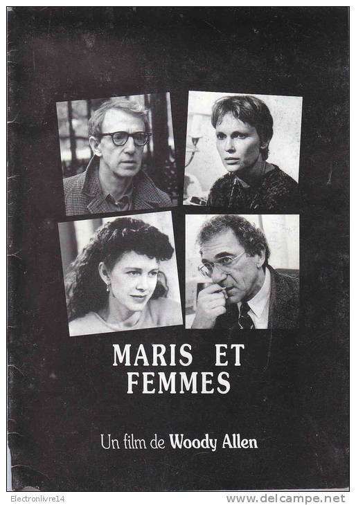 2 Dossier De Presse Hors Commerce  Woody Allen Maris Et Femmes Et Meurtres Manhattan - Cinéma/Télévision