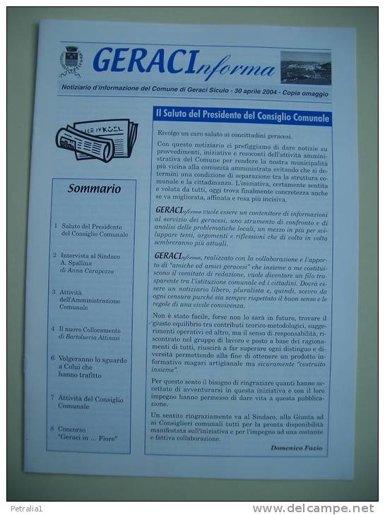 Gio 3 - Giornale Di Geraci Siculo &ldquo;Geracinforma&rdquo; - First Editions