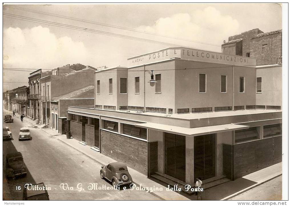 16  VITTORIA  -  Via G. Matteotti E Palazzina Delle Poste - Ragusa