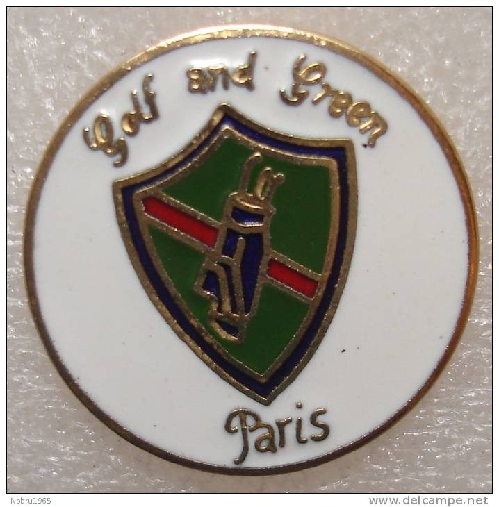 Pin´s Badge Pin Golf And Green Paris.superbe Egf - Golf