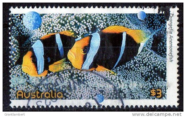 Australia 2010 Fishes Of The Reef $3 Orangefin Anemonefish Used - Used Stamps