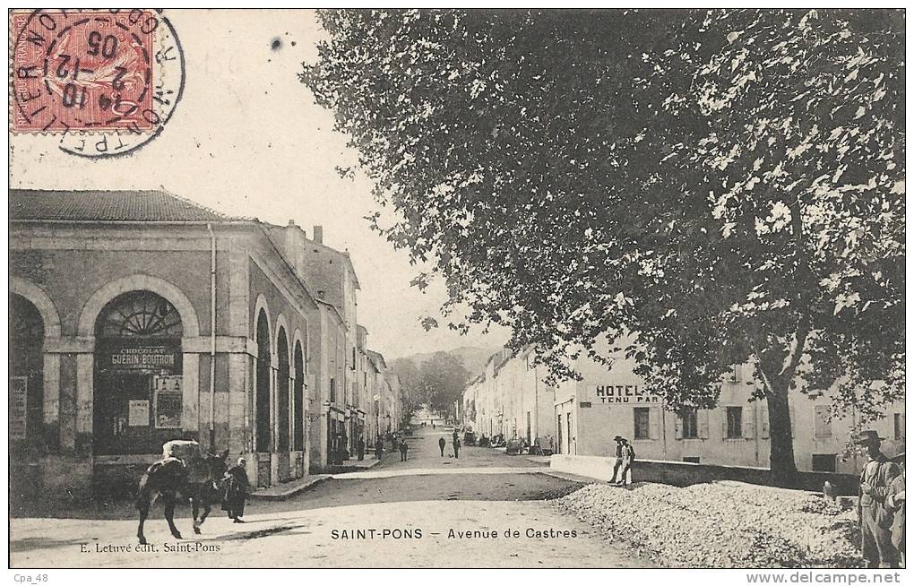 Hérault- Saint-Pons -Avenue De Castres. - Saint-Pons-de-Thomières