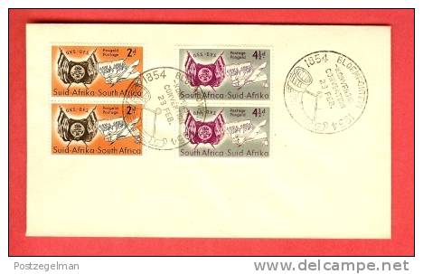 SOUTH AFRICA 1954 FDC Orange Free State 237-238 With Address - FDC