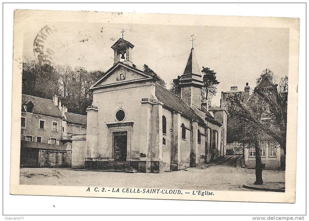La Celle-saint-Cloud (78) : L´église  En 1938. - La Celle Saint Cloud