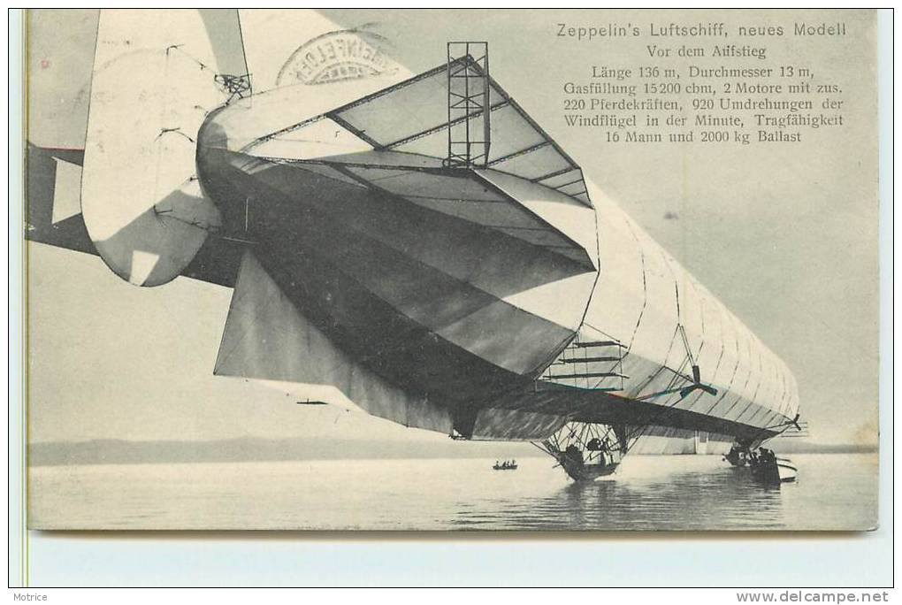 ZEPPELIN'S LUFTSCHIFF? NEUES MODELL Vor Dem Aufdtieg. - Dirigeables