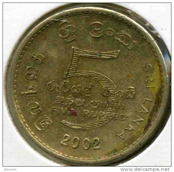 Sri Lanka 5 Rupees 2002 KM 148.2 - Sri Lanka