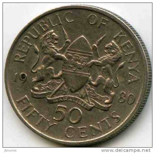 Kenya 50 Cents 1980 KM 19a - Kenia