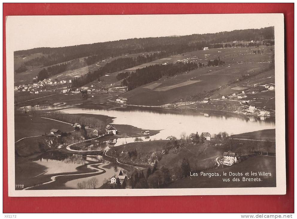 K1061 Les Brenets : Vue Sur Les Pargots,le Doubs Et Les Villers.Non Circulé. Perrochet 7772 - Les Brenets