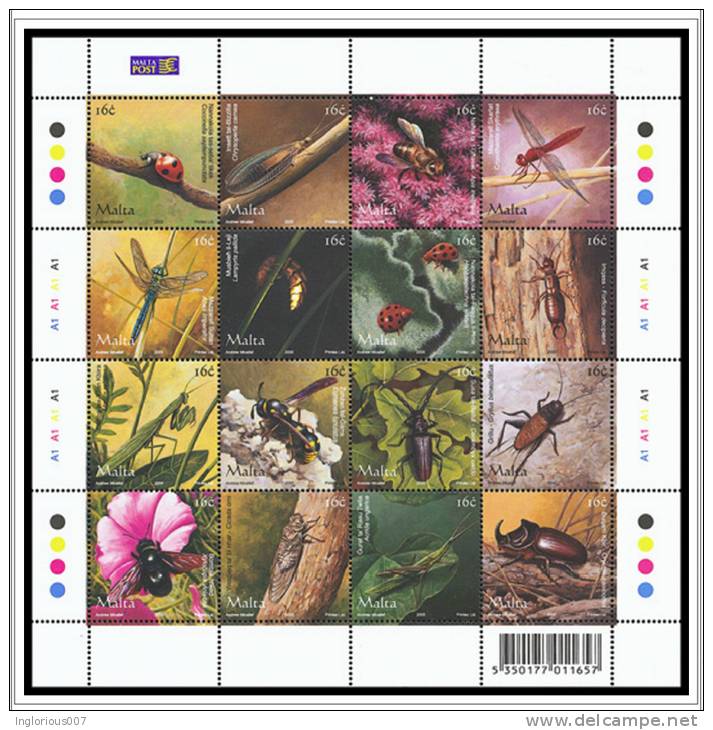 MALTA STAMP ALBUM PAGES 1860-2011 (196 color pages)