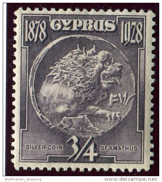 Zypern 1928 - Cyprus - Chypre - Kibris - Michel 108 - * Mh Charn. - Chypre (...-1960)