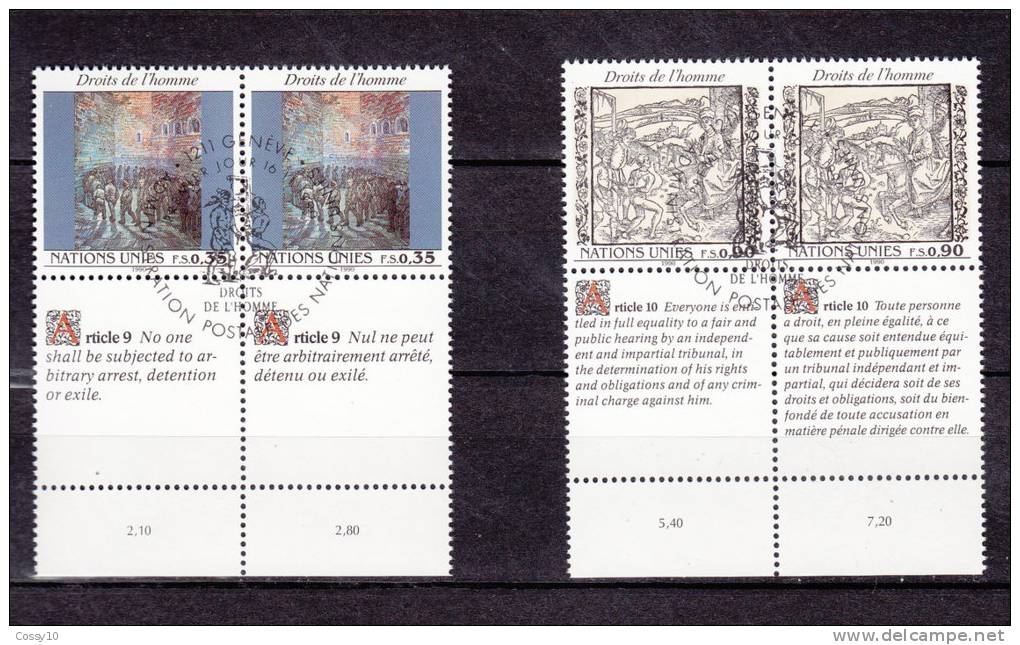 1990   N°197 - 198      OBLITERES   CATALOGUE  ZUMSTEIN - Oblitérés