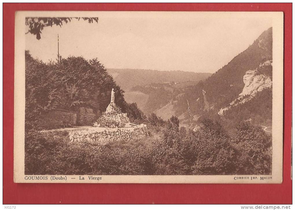 K1070 Goumois, Doubs, La Vierge. Non Circulé. Combier Sepia - Goumois