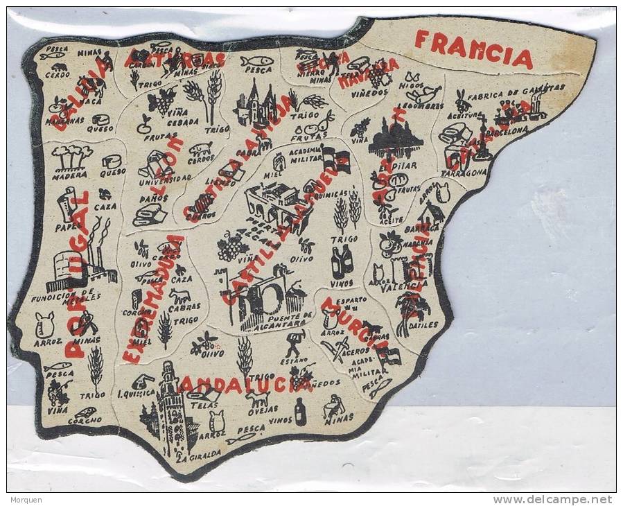 Mapa De ESPAÑA, Troquelado Completo. Nuevo - Mapas Geográficas