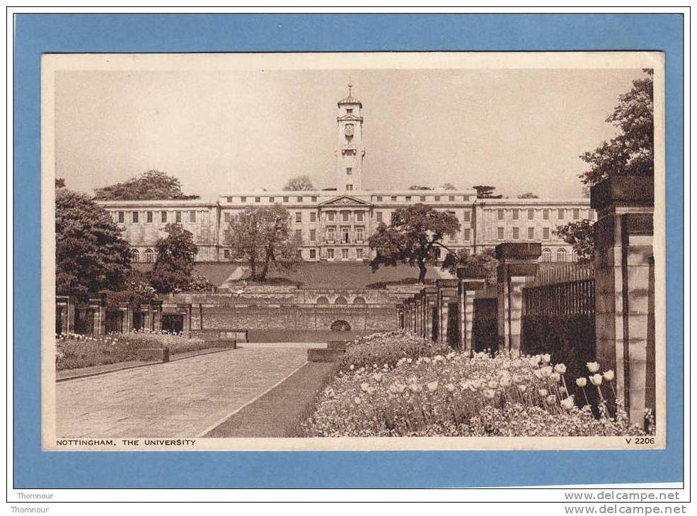 NOTTINGHAM  -  THE  UNIVERSITY  -  1951  -  BELLE  CARTE  -  Photochrom  - - Nottingham