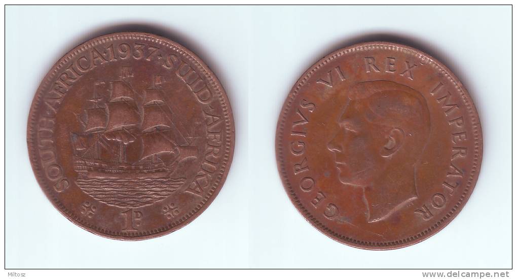 South Africa 1 Penny 1937 - Afrique Du Sud