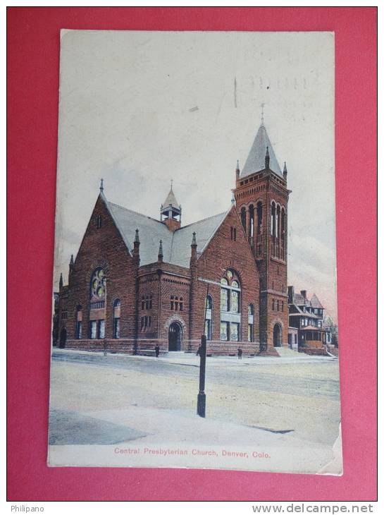 - Colorado > Denver  Central Presbyterian Church  1911 Cancel ==   === Ref 371 - Denver