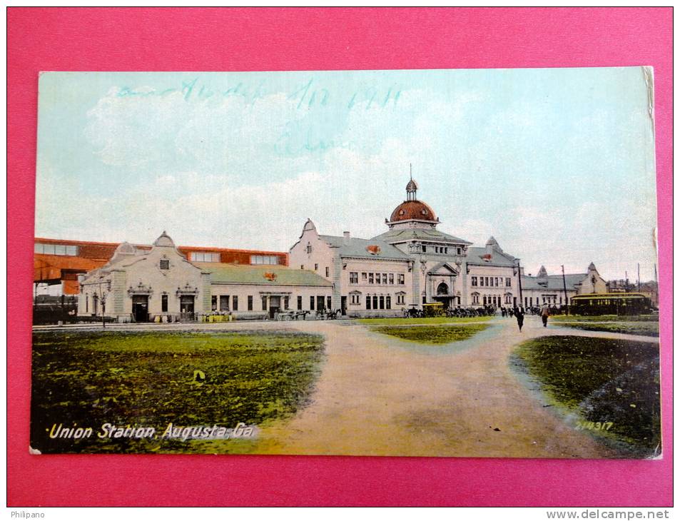 GA - Georgia > Augusta  Union Station Ca 1910  =   === Ref 371 - Augusta