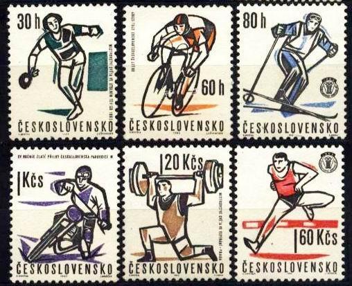 CS 1963 Mi 1377-83 Yt 1251-1256 ** Sports - Unused Stamps