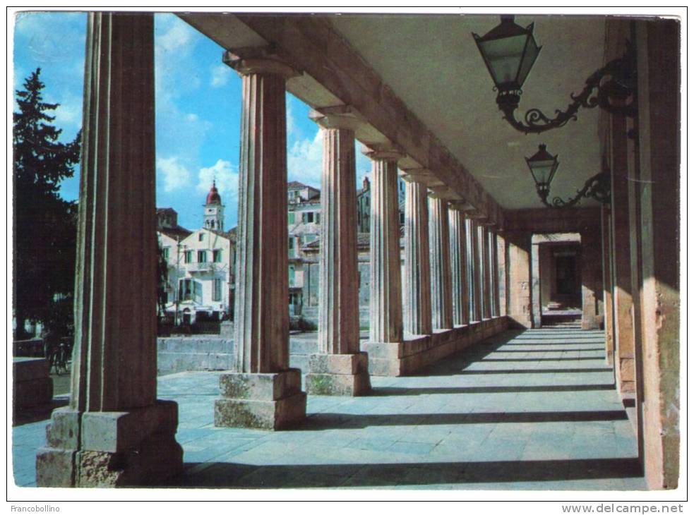 GRECE/GREECE/GRECIA - CORFOU/CORFU' COLONADES OF ROYAL PALACE/THEMATIC STAMP-SPORT - Grecia