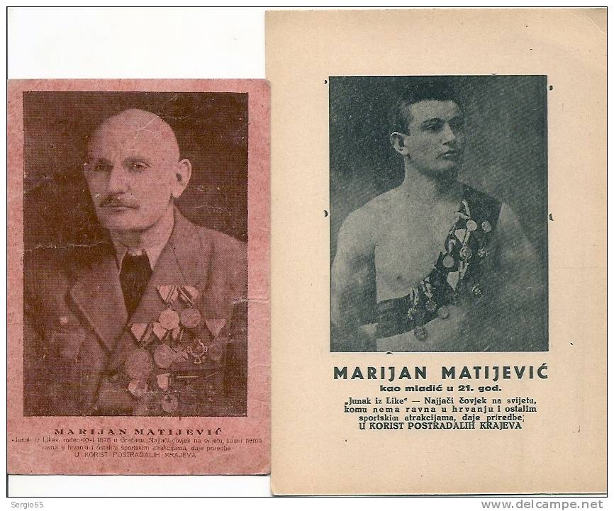 MARIJAN MATIJEVIC - NAJJACI COVEK NA SVETU - Before World War II - Croatia