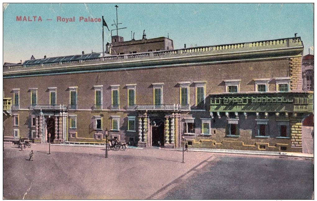 POST CARD FROM MALTA,ROYAL PALACE,N20 - Malta