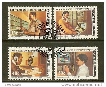 BOP 1987 CTO Stamp(s) Independence 194-197 - Bophuthatswana