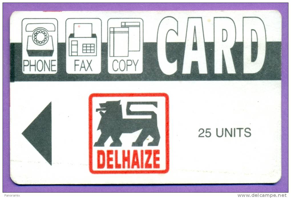 CARD  DI   25 Units   Lion  Delhaize   *   Carton   T  B  E - Autres & Non Classés